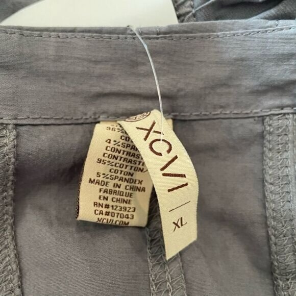 Stretchy ruched grey dress sz XL - Picture 4 of 7